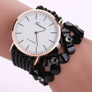 Fashion Geneva Flowers Watches Women Dress Elegant Quartz Bracelet Ladies Watch Crystal Diamond Wrist Watch Gift Reloj Mujer Urban Essentials