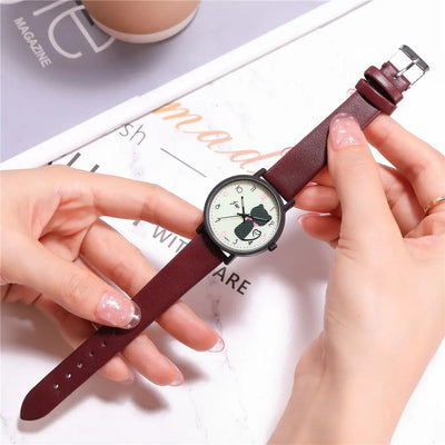 Cute Cat Ladies Casual Wrist Watch Urban Essentials