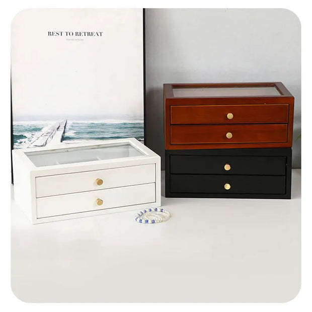 Simple Wooden Jewelry Storage Makeup Box Urban Essentials