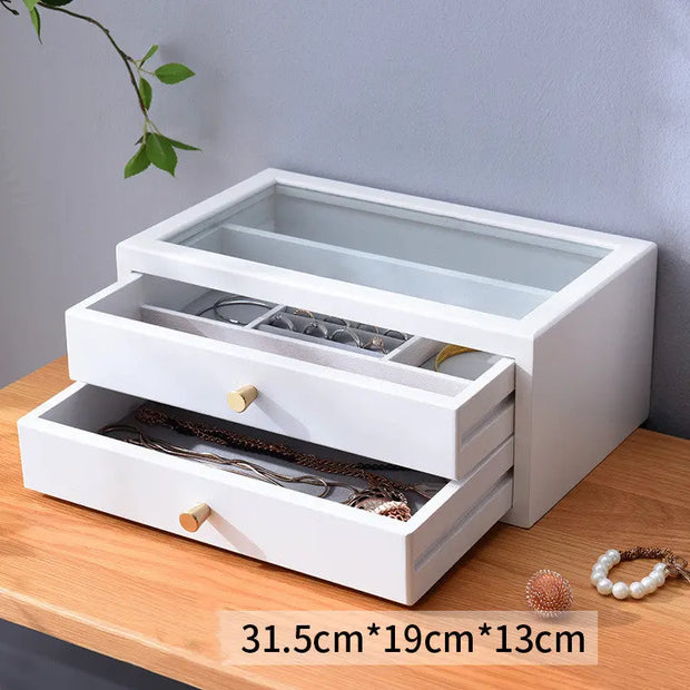 Simple Wooden Jewelry Storage Makeup Box Urban Essentials