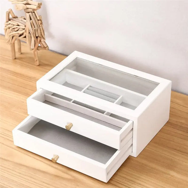 Simple Wooden Jewelry Storage Makeup Box Urban Essentials