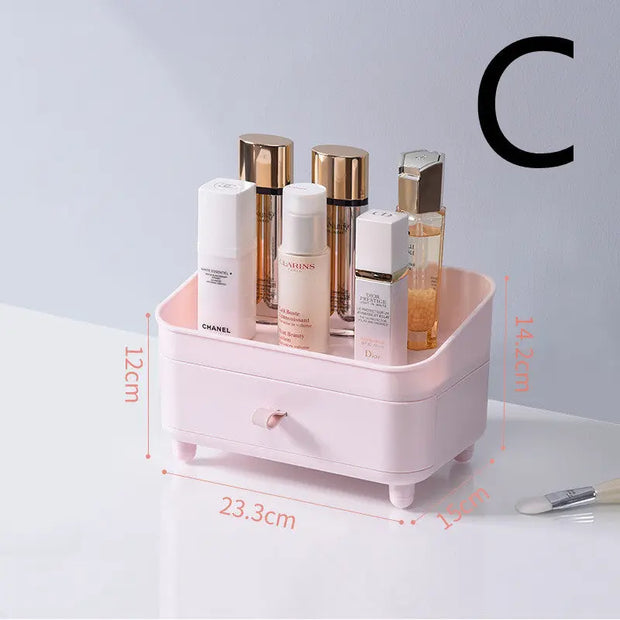 Transparent Makeup Vanity Box Portable Drawer Separation Storage Box Urban Essentials