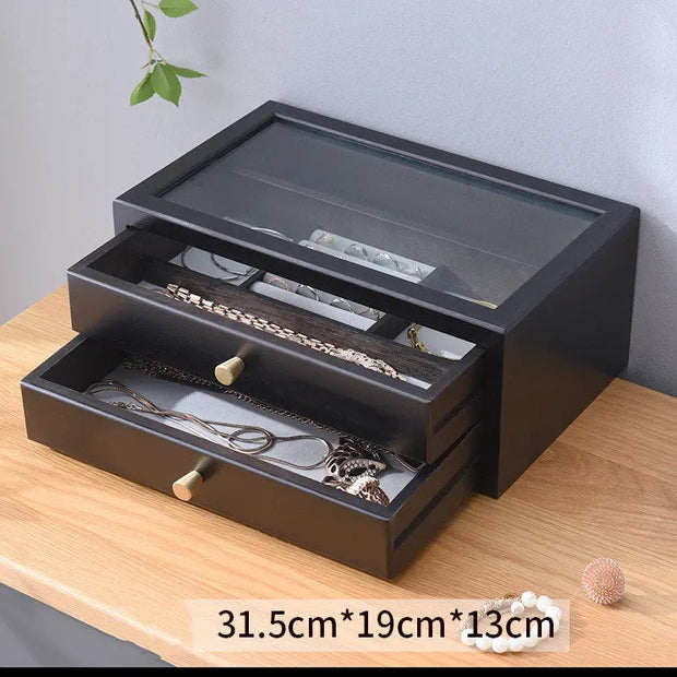 Simple Wooden Jewelry Storage Makeup Box Urban Essentials