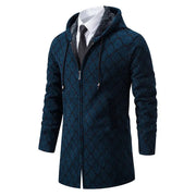 Men's Mid-length Sweater Fashion Casual Hooded Coat Eco Essentials