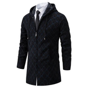 Men's Mid-length Sweater Fashion Casual Hooded Coat Eco Essentials