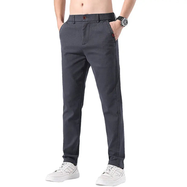 Straight Slim Fit All-matching Long Pants Eco Essentials